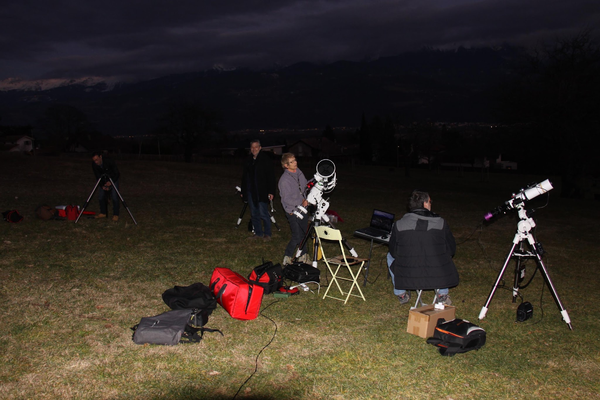 Sortie dans un champ